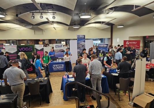 students in attendance for career fair