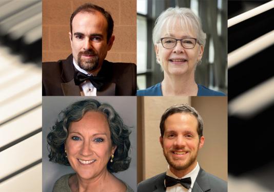 pfw faculty over piano keys