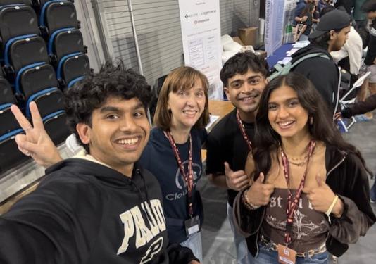 PFW students at the LA Hacks competition