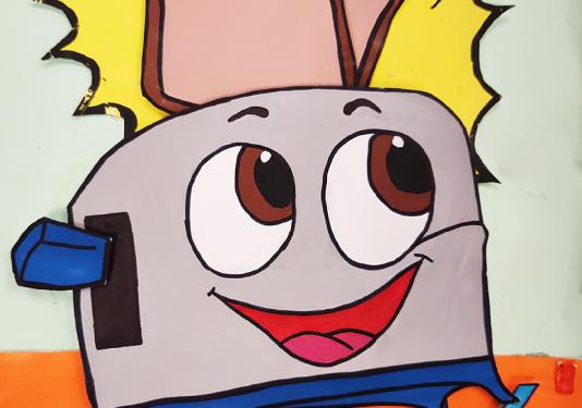 drawing of a toaster