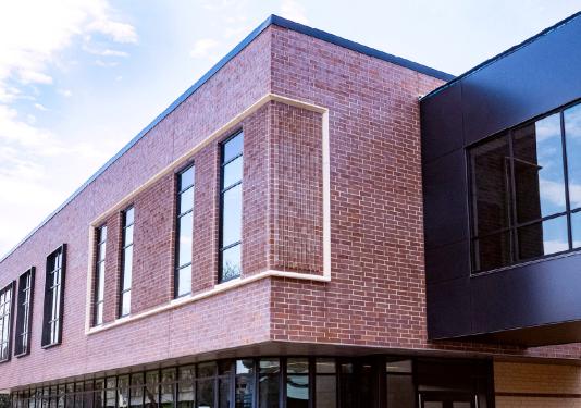 photo of exterior of new building