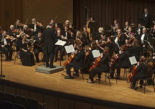 orchestra performing