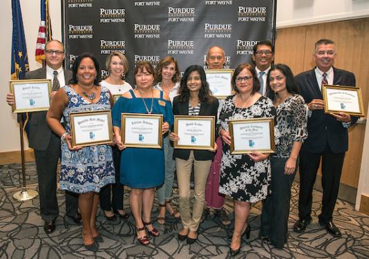 2018 recipients of Welcome Fort Wayne Diversity awards