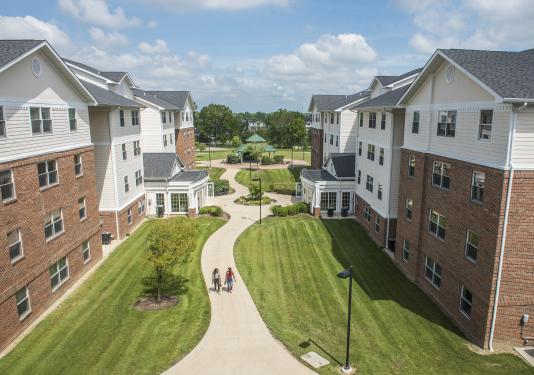 Student housing on the Waterfield Campus.