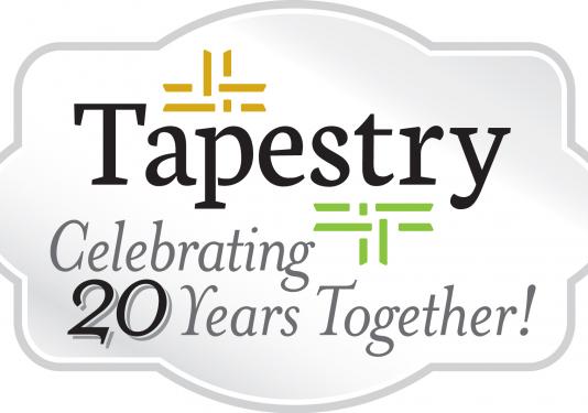 Tapestry 20 year logo