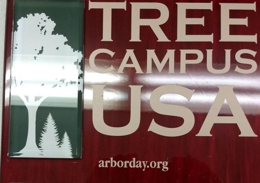 Tree Campus USA signage for the PFW campus