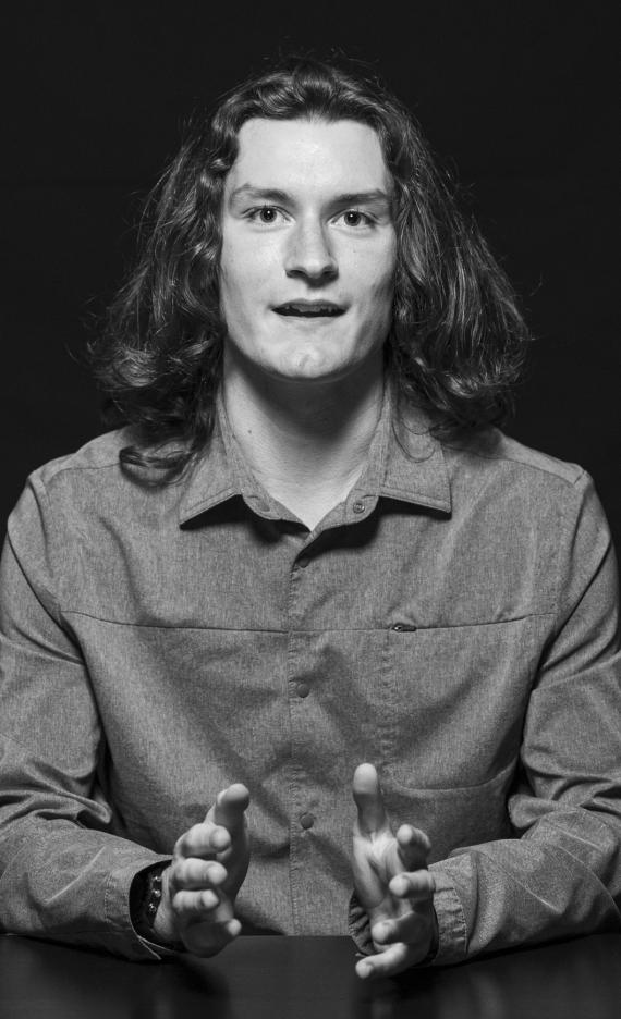 Student Sammy Moran poses for a photo.