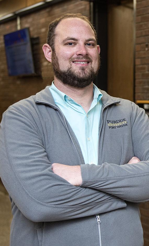 Portrait of Ryan McCombs, director of the Disability Access Center at Purdue Fort Wayne