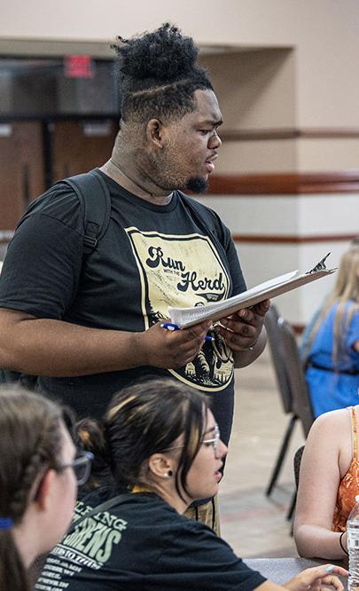 Students at NSO bingo night
