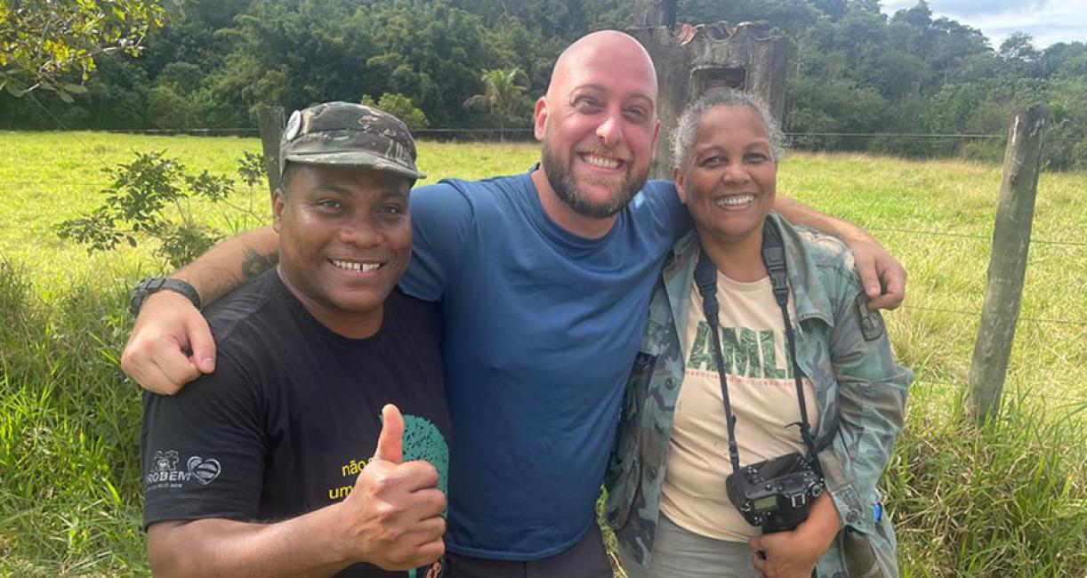 Steve Fosselman with two coworkers