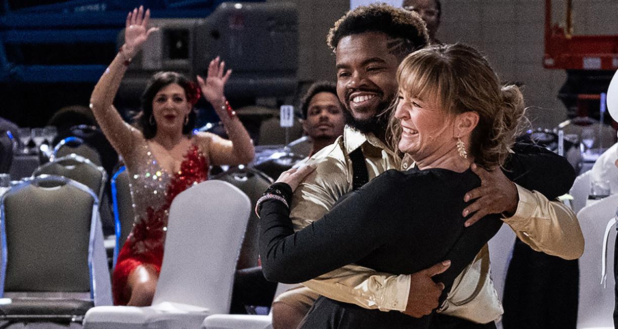 Kim Grannan and her dancing partner
