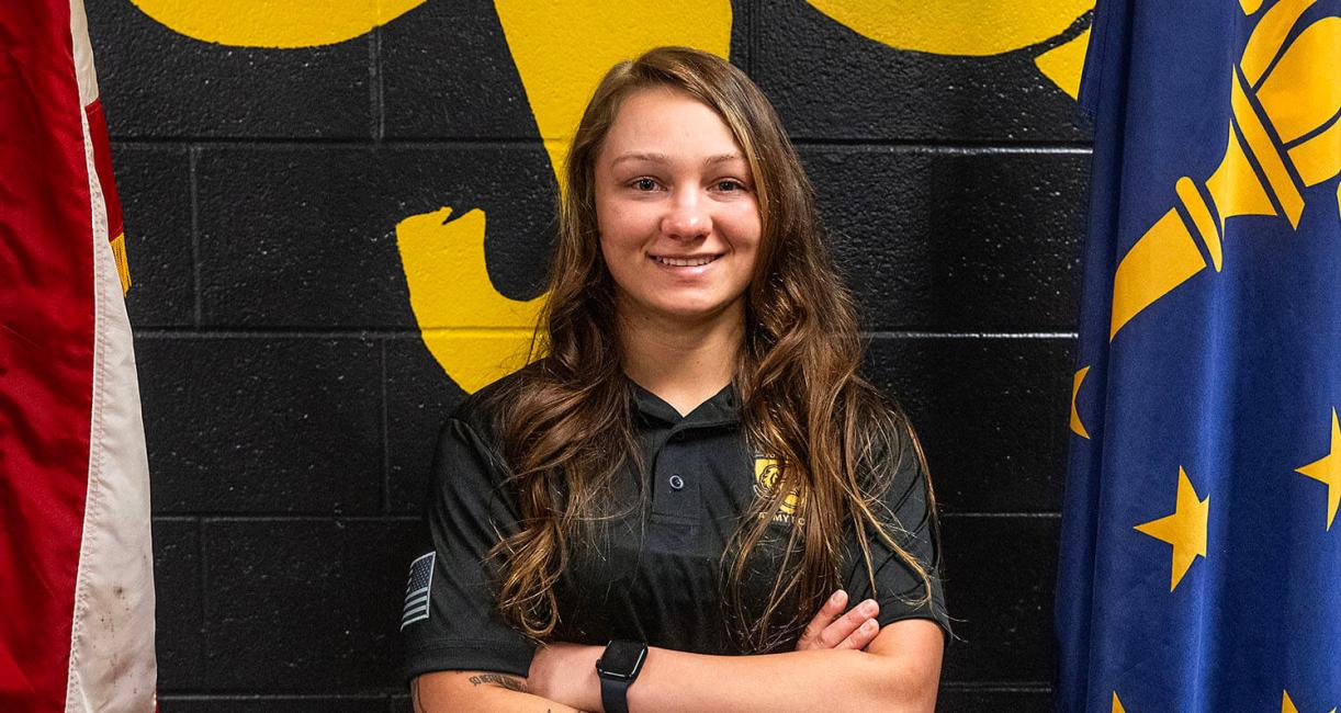 After graduating with a bachelor’s degree in 2022, Audrey Dickerson returned to campus this fall as a recruitment officer.