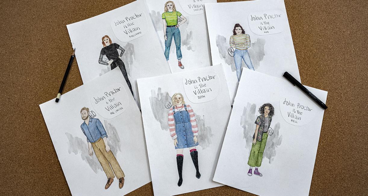 Sketches for theatre costumes