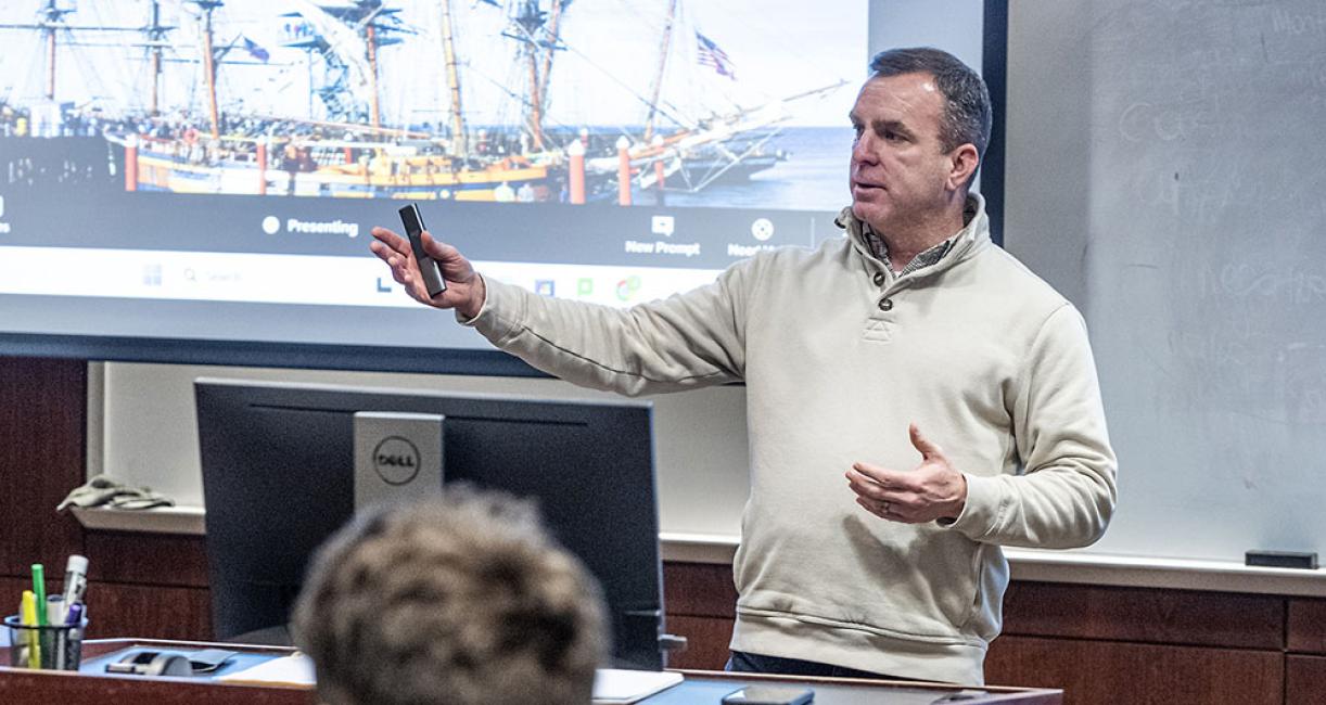 John Kessler is teaching an economics class