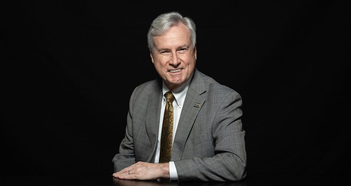 Formal portrait of Chancellor Ron Elsenbaumer