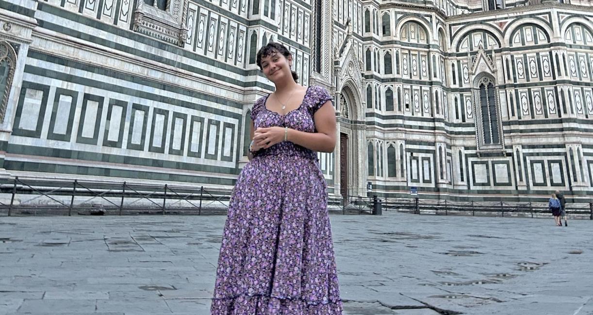 Lilian Frank in Italy.