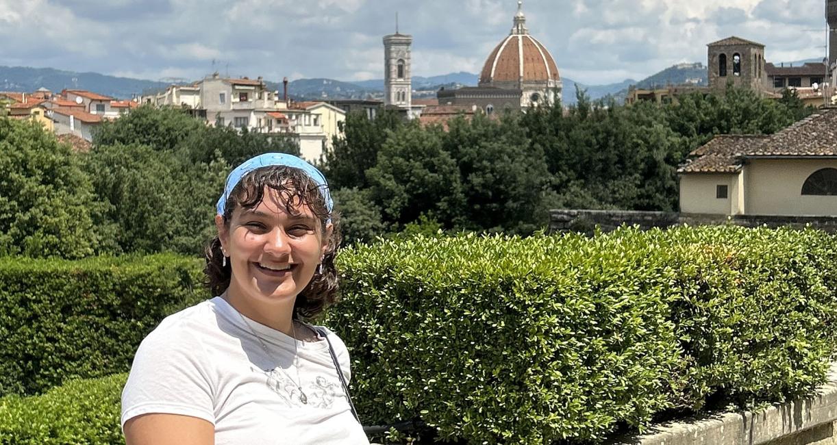 Lilian Frank in Italy.