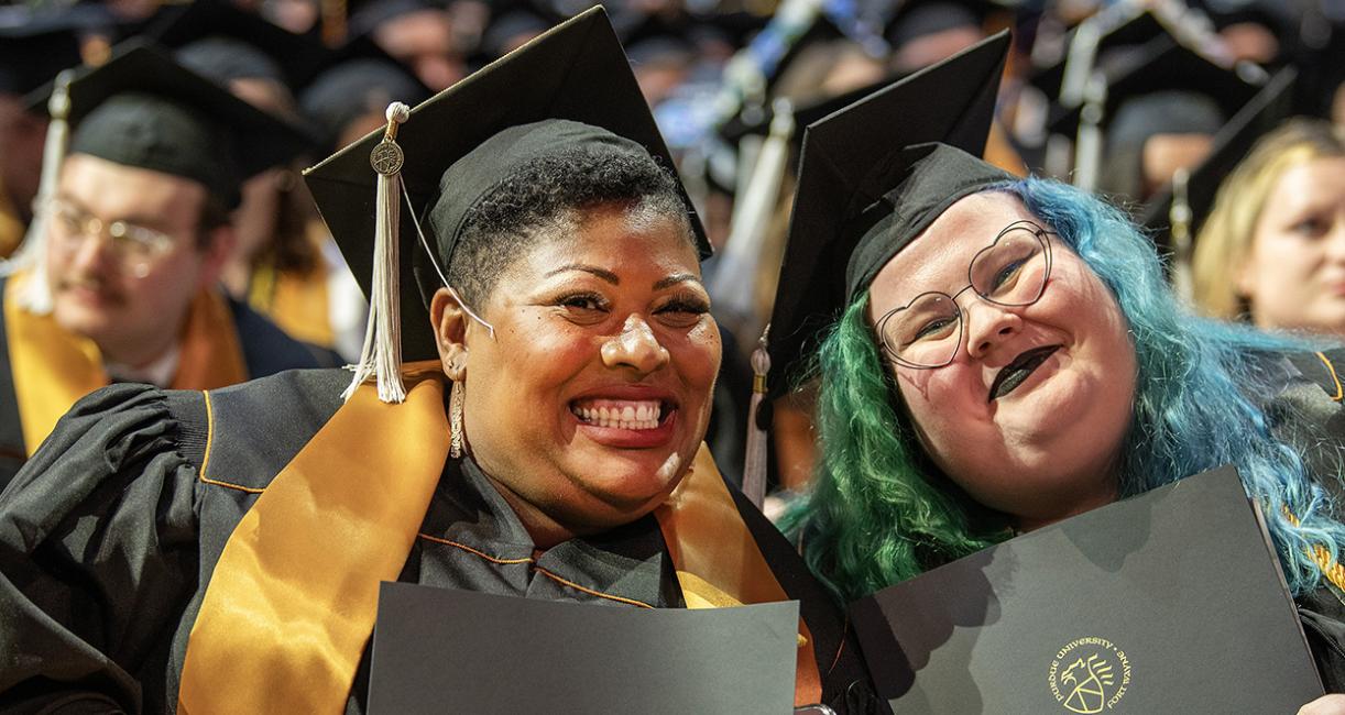 Two graduates