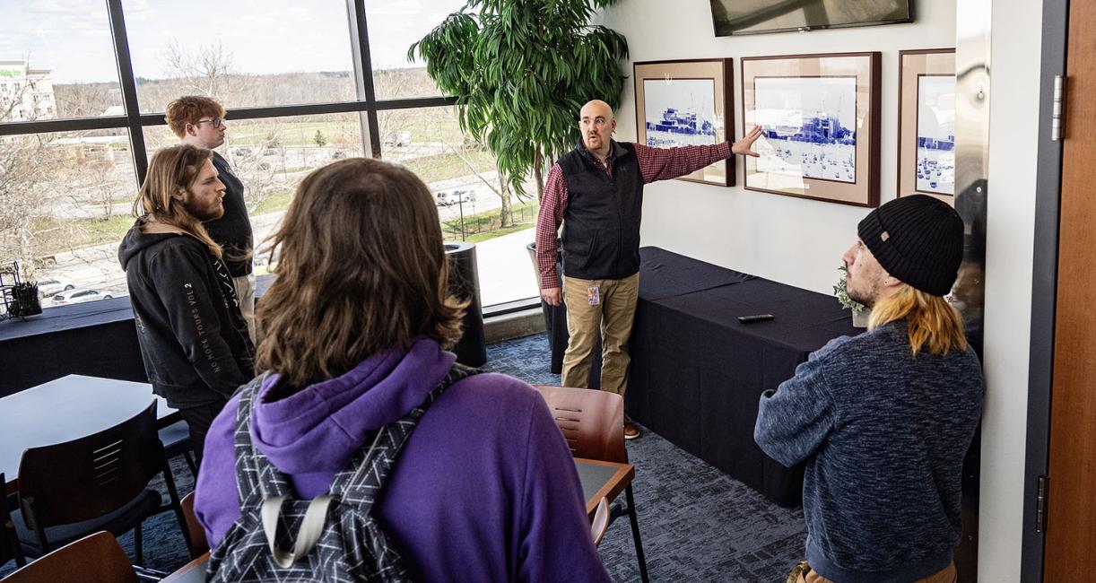 Nathan Dennison shared some of the history of the Allen County War Memorial Coliseum.