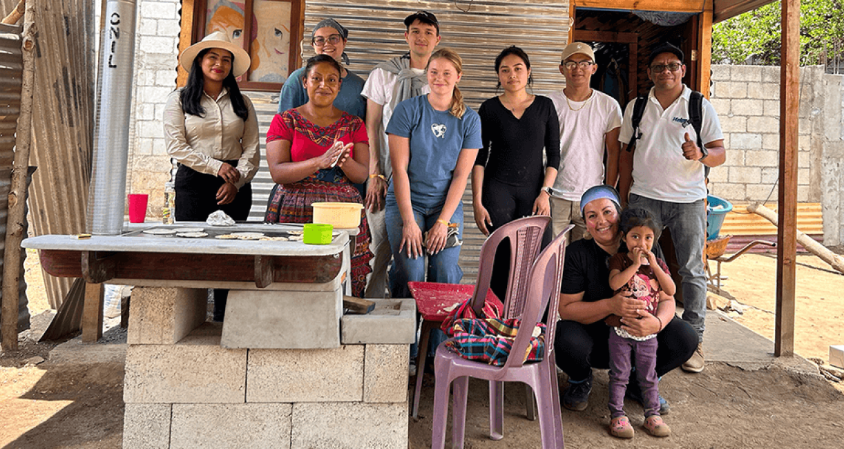 A group of students in Guatemala