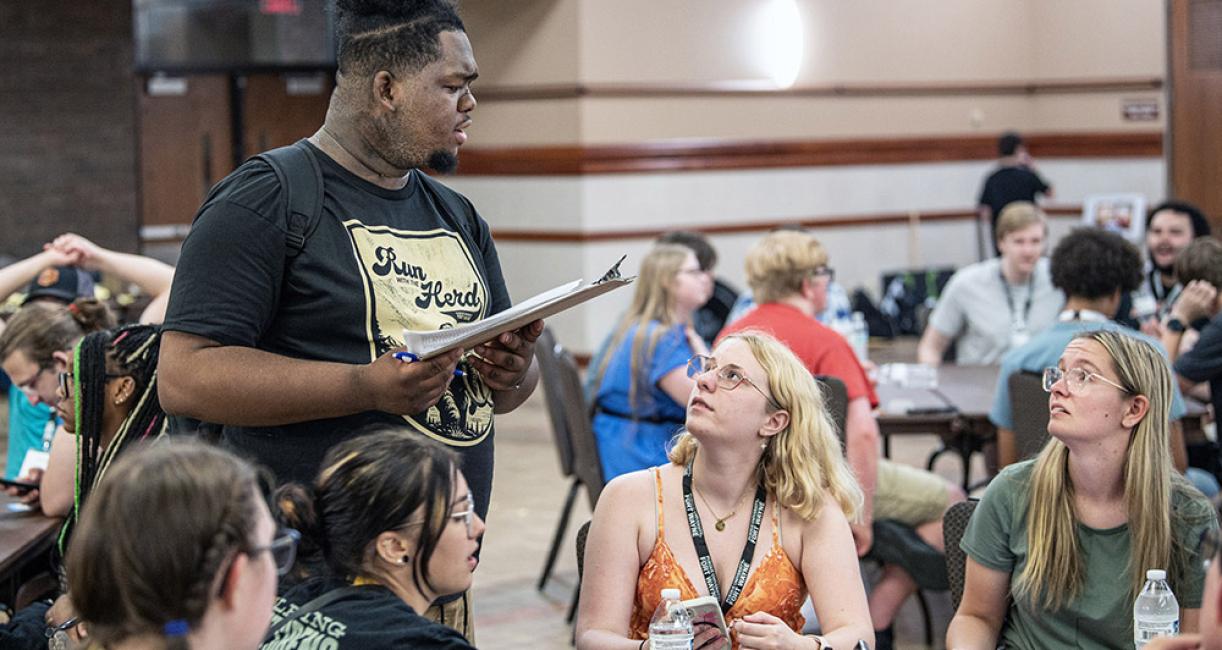 Students at NSO bingo night