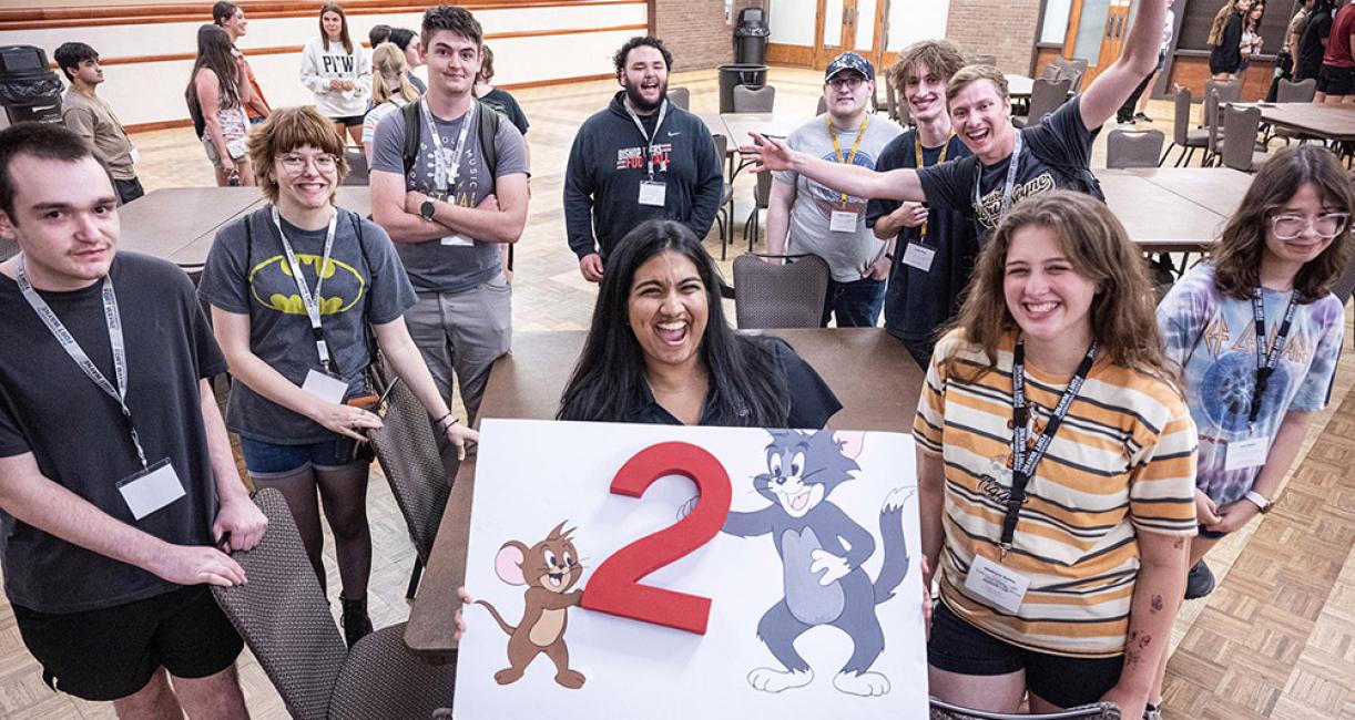 Students at NSO bingo night