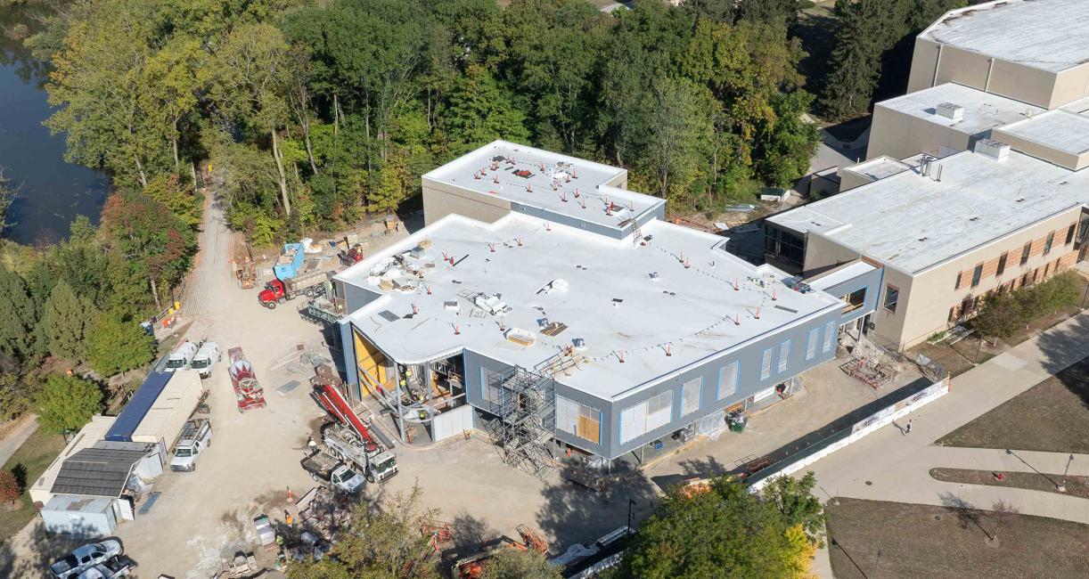 Aerial view of the Surack-Sweetwater Music Industry Building