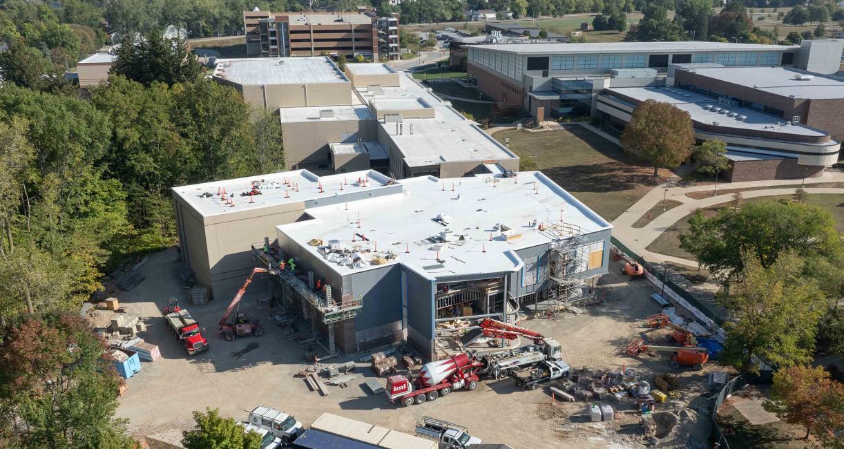 Aerial view of the Surack-Sweetwater Music Industry Building
