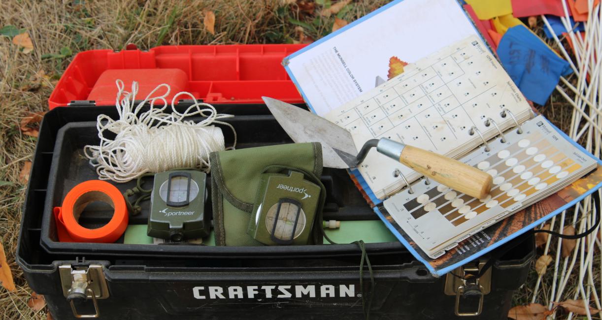 Field School equipment on display