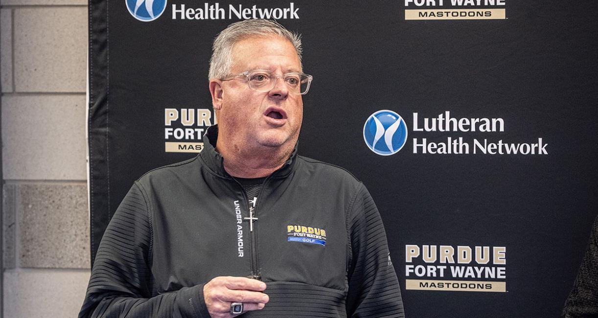 PFW golf coach Billy King