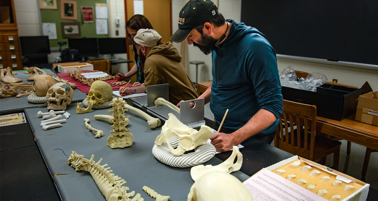 COLA_Students in the ANTH Lab